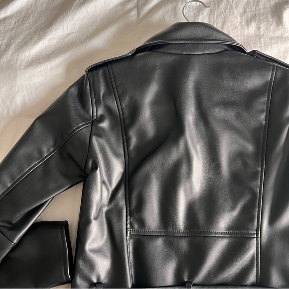 ‼️Sold‼️Faux Leather Biker Jacket - Picture 4 of 4